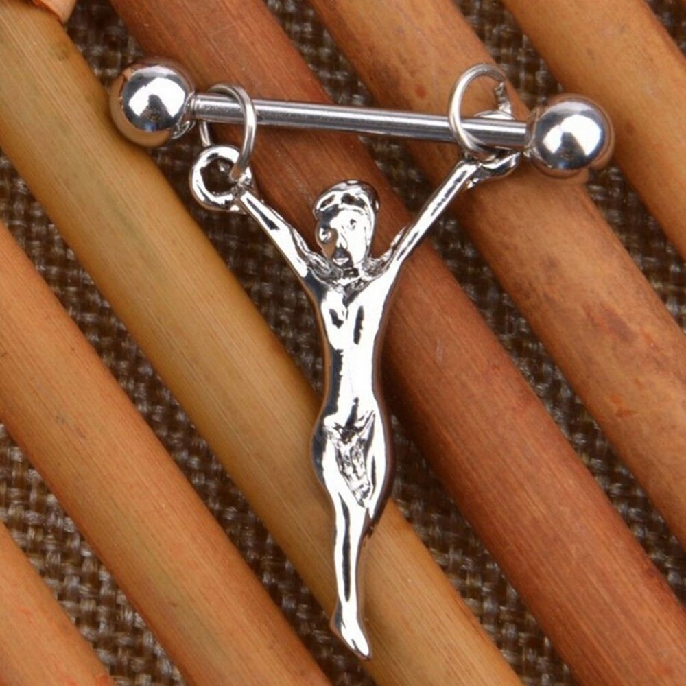 Nipple Piercing ~ Per Pair ~  Human Crucifixion